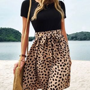SHEIN leopard print dress